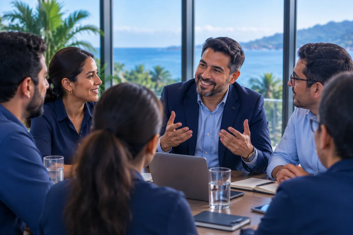 Profesionales del sector participan en una mesa de trabajo y conversación