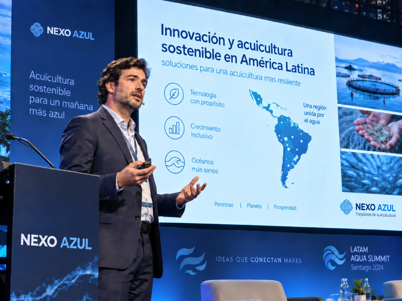 Conferencia sobre innovación y acuicultura sostenible en América Latina